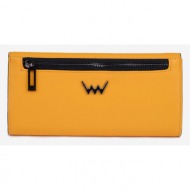 vuch sanny wallet yellow top - 100% leather