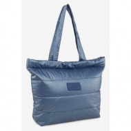 puma core tote handbag blue outer part - 100% nylon; main part - 100% polyester