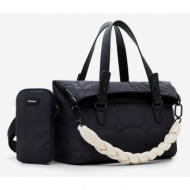 desigual be random loverty 2.0 handbag black 100% polyester