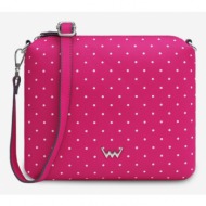 vuch coalie cross body bag pink faux leather