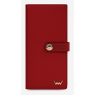 vuch verdi wallet red genuine leather