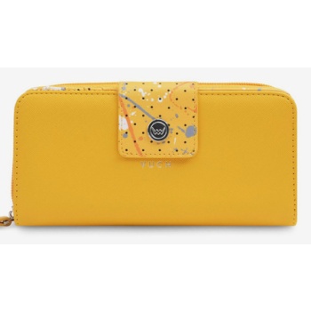 vuch fili design wallet yellow faux leather σε προσφορά