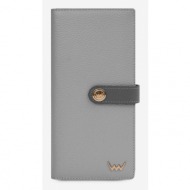 vuch verdi wallet grey genuine leather