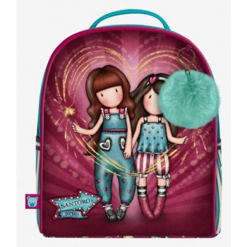 santoro gorjuss fireworks kids backpack red polyester σε προσφορά