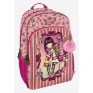 santoro gorjuss carousel kids backpack pink polyester