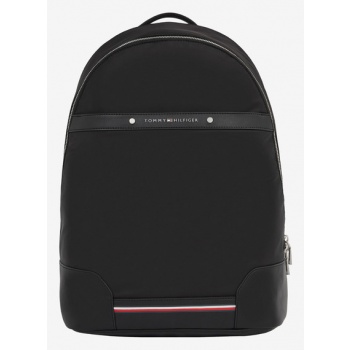 tommy hilfiger central backpack black recycled polyester