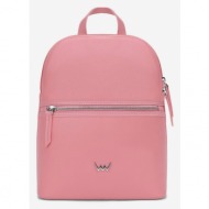 vuch heroy backpack pink genuine leather