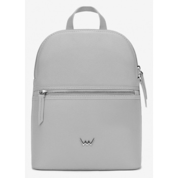 vuch heroy backpack grey genuine leather σε προσφορά