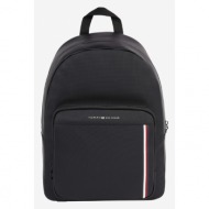 tommy hilfiger pique backpack black polyurethane