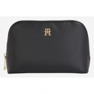 tommy hilfiger cosmetic bag black recycled polyester, polyurethane
