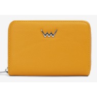 vuch magnus wallet yellow artificial leather