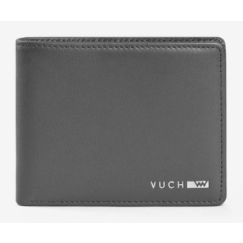 vuch antos wallet grey genuine leather