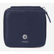 vuch bernie wallet blue top - 100% leather