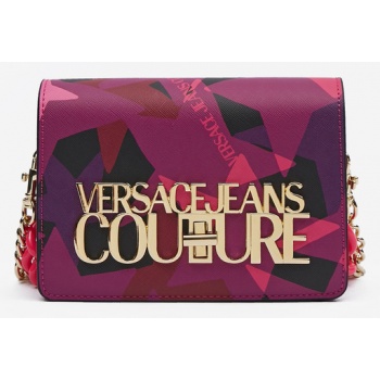 versace jeans couture handbag violet polyurethane σε προσφορά