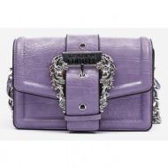 versace jeans couture handbag violet artificial leather