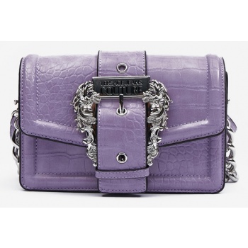 versace jeans couture handbag violet artificial leather σε προσφορά