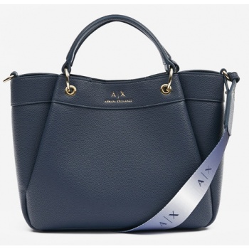 armani exchange handbag blue 100% polyester