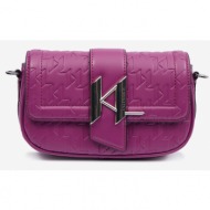 karl lagerfeld handbag violet main part - recycled polyurethane; main part 1 - polyurethane; lining 