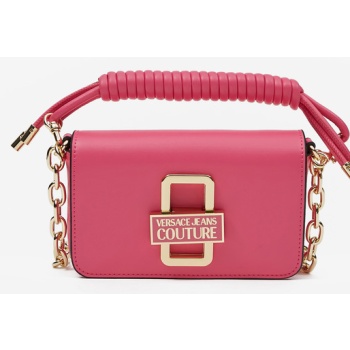 versace jeans couture handbag pink polyurethane σε προσφορά