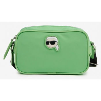 karl lagerfeld ikonik 2.0 camera bag handbag green nylon