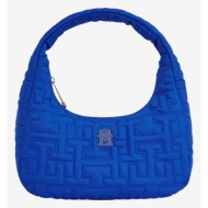 tommy hilfiger handbag blue 100% textile