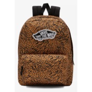 vans realm backpack brown 100% polyester