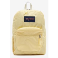 jansport cross town backpack yellow outer part - polyester; lining - polyester