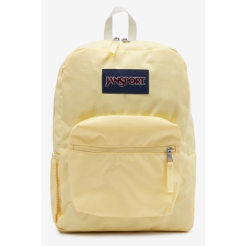 jansport cross town backpack yellow outer part - polyester; σε προσφορά