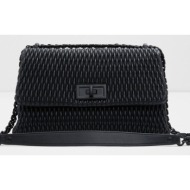 aldo eloyse handbag black outer part - polyurethane; lining - recycled polyester