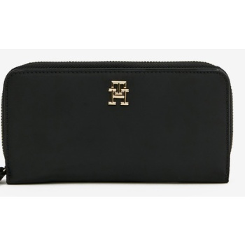 tommy hilfiger wallet black 98% recycled polyester, 2% σε προσφορά
