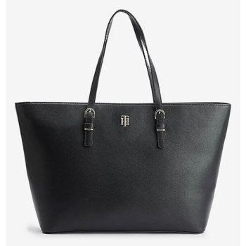 tommy hilfiger handbag black 100% polyurethane