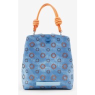 desigual amorina sumy mini backpack blue outer part - polyurethane; lining - polyester