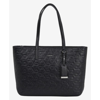 calvin klein handbag black recycled polyester, polyurethane