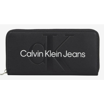 calvin klein jeans wallet black 100% polyurethane
