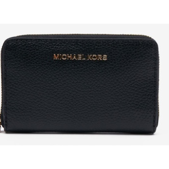 michael kors card case wallet black genuine leather