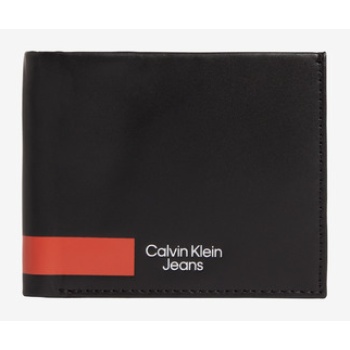calvin klein jeans wallet black genuine leather