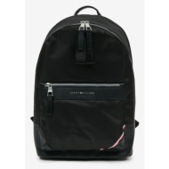 tommy hilfiger 1985 backpack black 75% recycled polyester, 13% polyurethane, 12% polyester