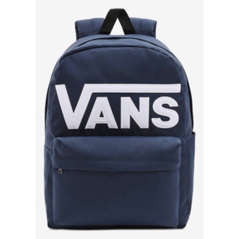 vans old skool drop v backpack blue 100% polyester