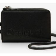desigual emma 2.0 mini wallet black outer part - polyurethane; lining - polyester
