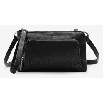 desigual lisa handbag black outer part - polyurethane;