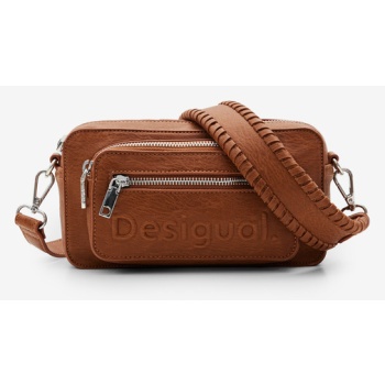 desigual half logo 24 cambridge 2.0 handbag brown outer