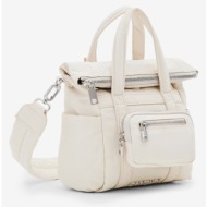 desigual basic modular voyager micro handbag white outer part - polyester; inner part - polyester