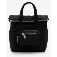 desigual basic modular voyager micro handbag black outer part - polyester; inner part - polyester
