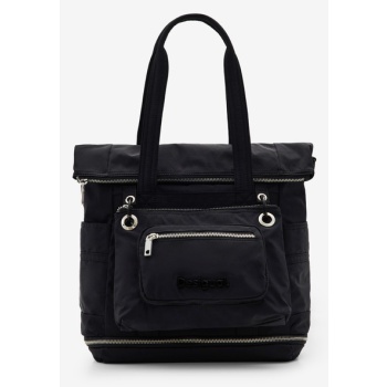 desigual basic modular voyager handbag black outer part 