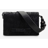 desigual dortmund flap 2.0 handbag black outer part - polyurethane; inner part - polyester