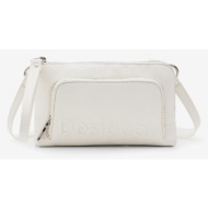 desigual lisa handbag white outer part - polyurethane; inner part - polyester
