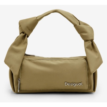 desigual priori urus handbag green outer part - polyester;