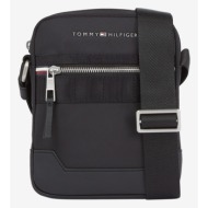tommy hilfiger elevated nylon mini reporter bag black recycled polyester, polyurethane, polyester