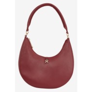 tommy hilfiger feminine shoulder bag handbag red recycled polyester, polyurethane