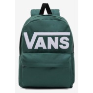 vans old skool drop v backpack green 100% polyester